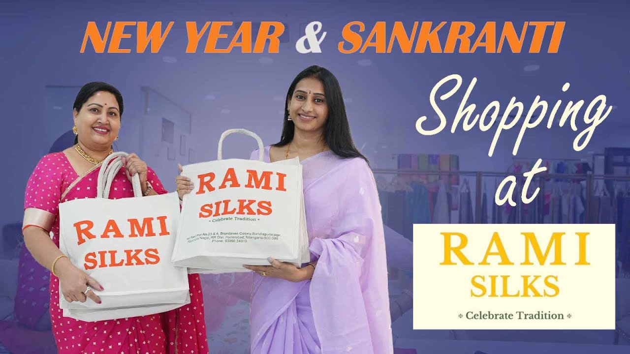 New year & Sankranthi shopping at Rami Silks  || Meenavasu || Kashif Kreations