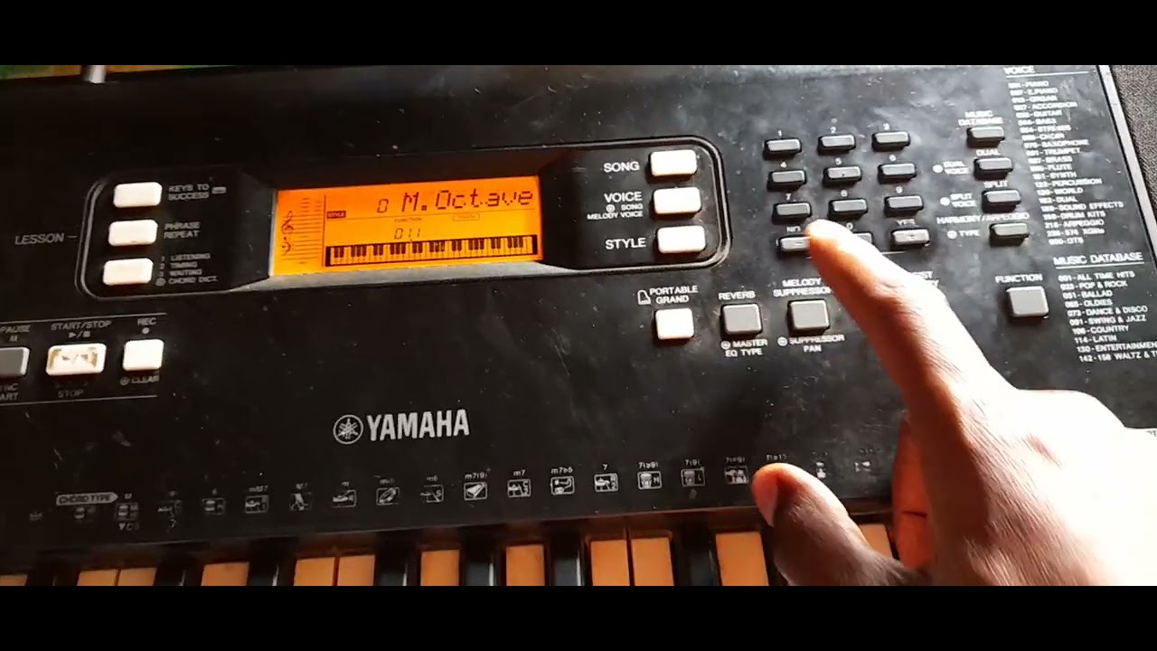 HOW TO SET PRAISE  USING YAMAHA PSR E 363 AND REGISTER