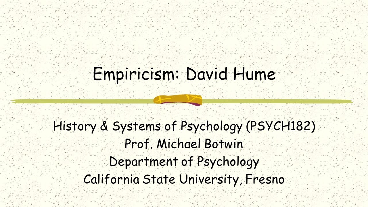 P182 Empiricists    Hume