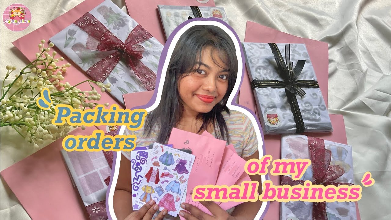 ✨🎀මගේ small business එකේ තවත් දවසක් | 💰ලස්සන orders ටිකක් pack කරමුද? | 🦋✨#smallbusiness #srilanka