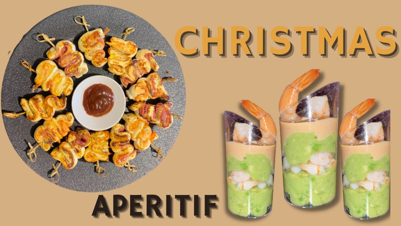 Recette de Noël ~ Sapin feuilletée ~ Verrines d'avocats ~Apéro de Noël