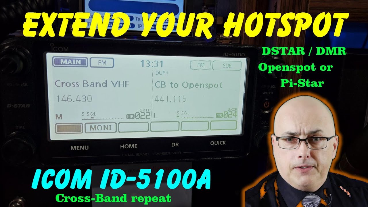Openspot and Pi-Star Hotspot Extender using an Icom ID-5100A