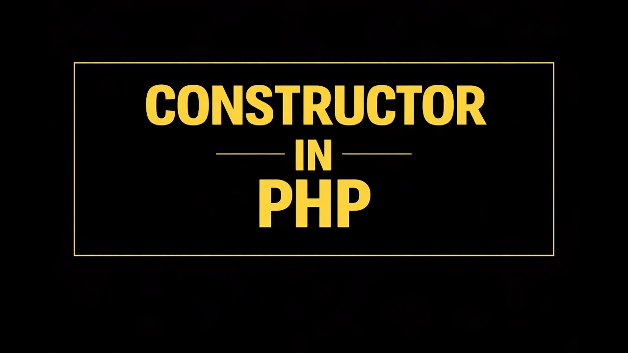 Constructor in PHP