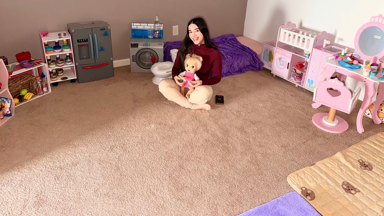RUTINA REALISTA DE TARDE Y NOCHE DE MI BABY ALIVE ( JUGANDO A SER MAMÁ )👩 