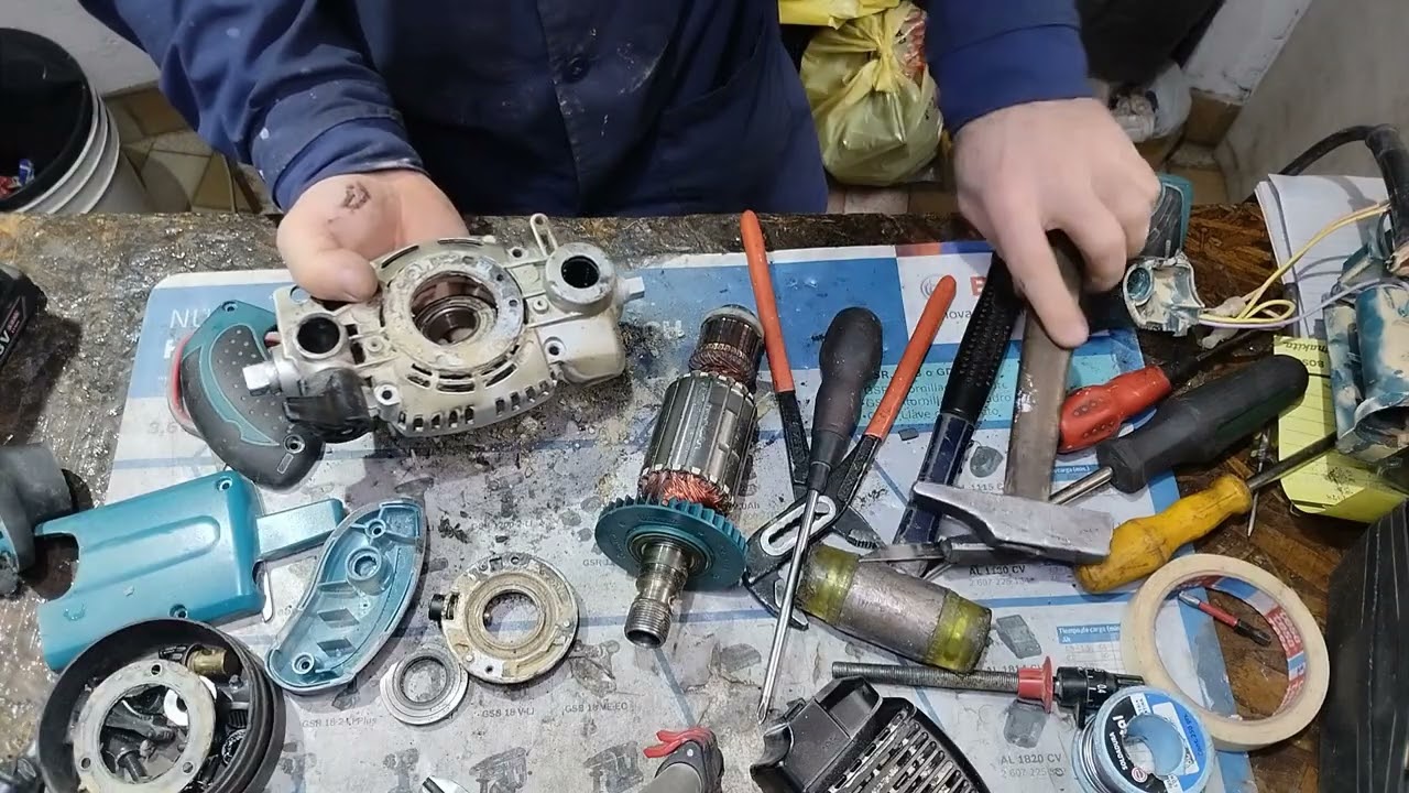 Reparación fresadora Makita, cambio de rodamiento, falto el armado perdón 