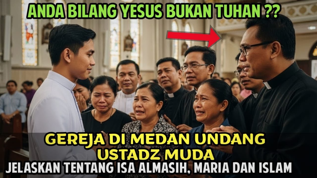 GEMPAR ‼️SATU GEREJA DI MEDAN MUALAF, SETELAH UNDANG USTAD UNTUK JELASKAN TENTANG YESUS DAN MARIA