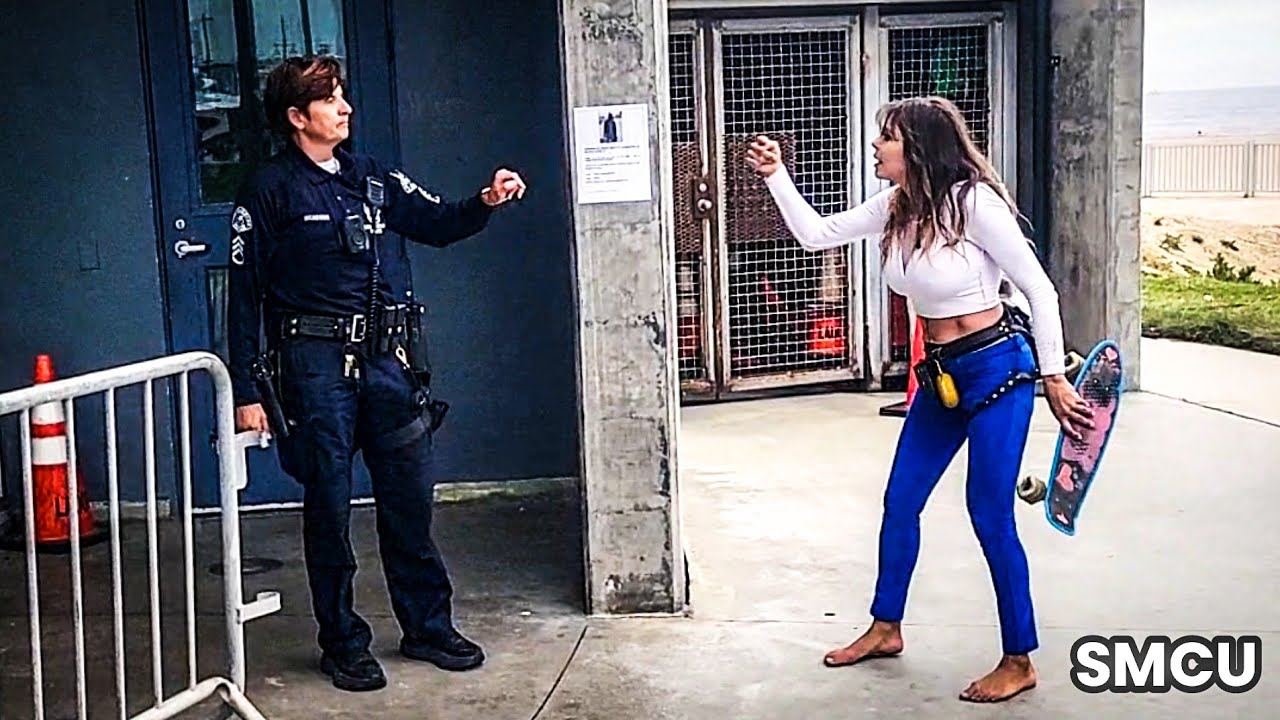 Daisy, The Venice Healer, Confronts LAPD Sergeant Over Tiny Home Demolishing