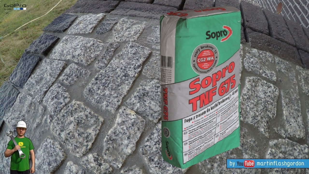 Sopro TNF 675 - fugowanie łupka granitowego płynną fugą