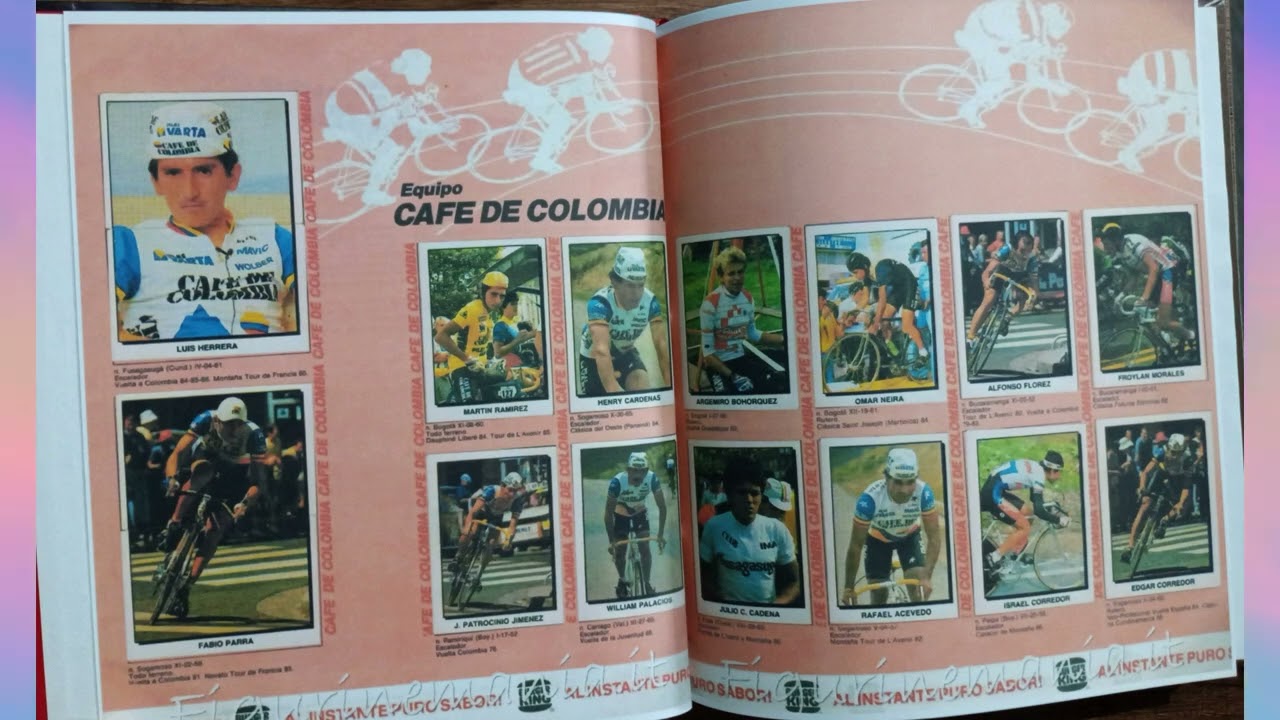 Álbumes Ciclismo 1985 y 1987 (Colombia y el Mundo). Impreso