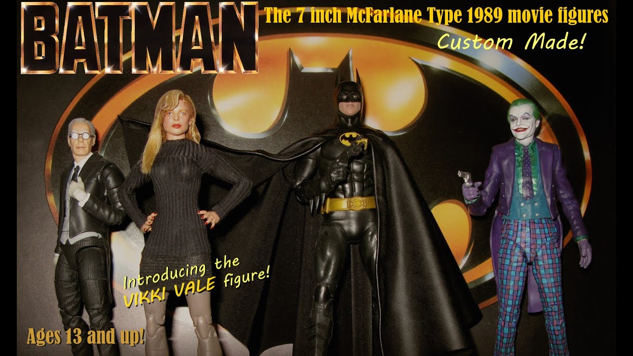Набор из четырёх фигурок Бэтмена 1989 года от McFarlane Scale! Представляем Викки Вейл!