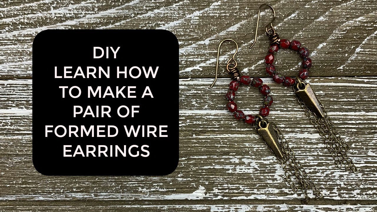 DIY Jewelry! Learn how to make these simple Picasso Pretties earrings.