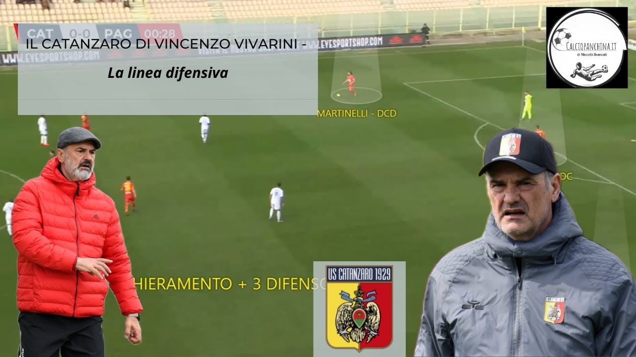 La linea difensiva del Catanzaro di Vincenzo Vivarini 2022