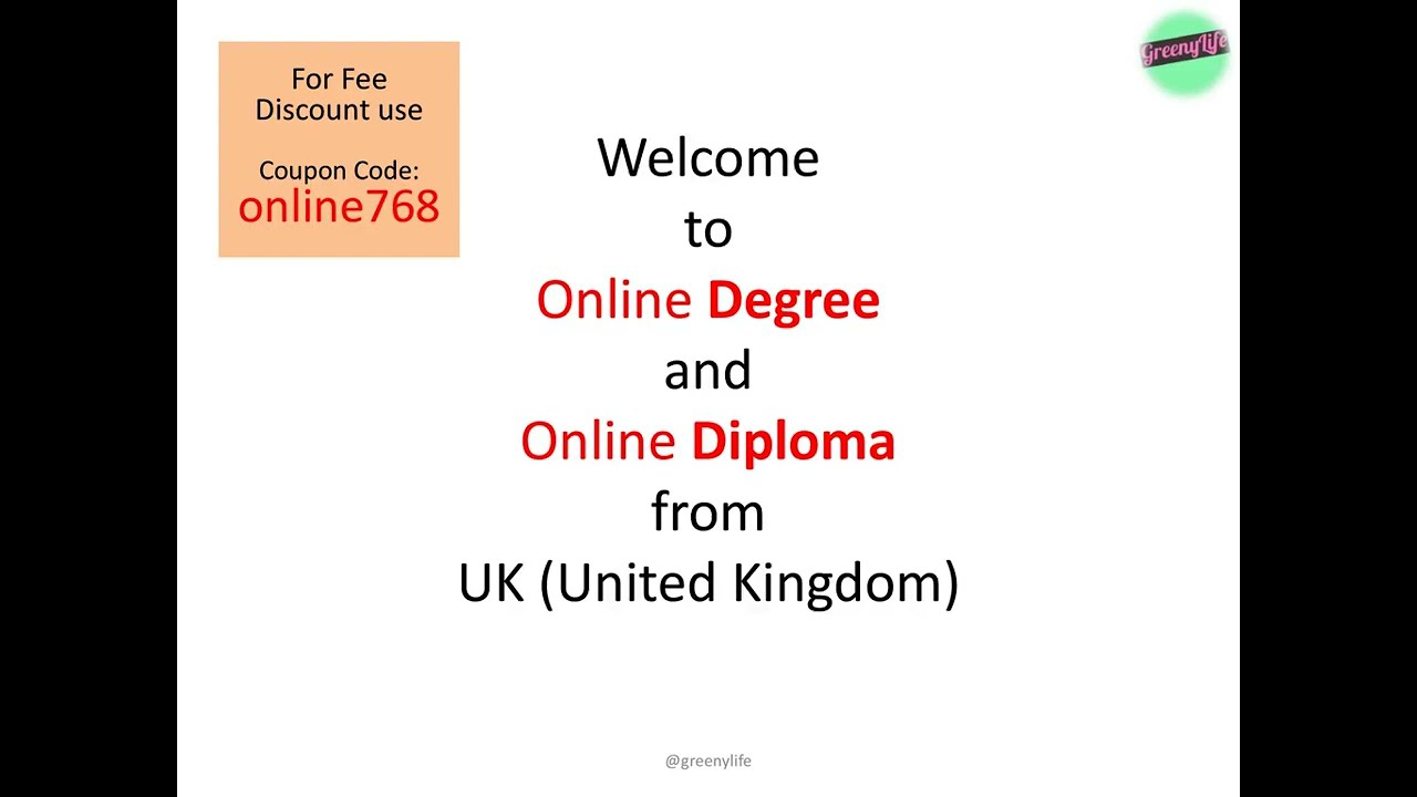 Online Degree & Online Diploma from UK less than 3 Lakh with opportunity to study at UK University