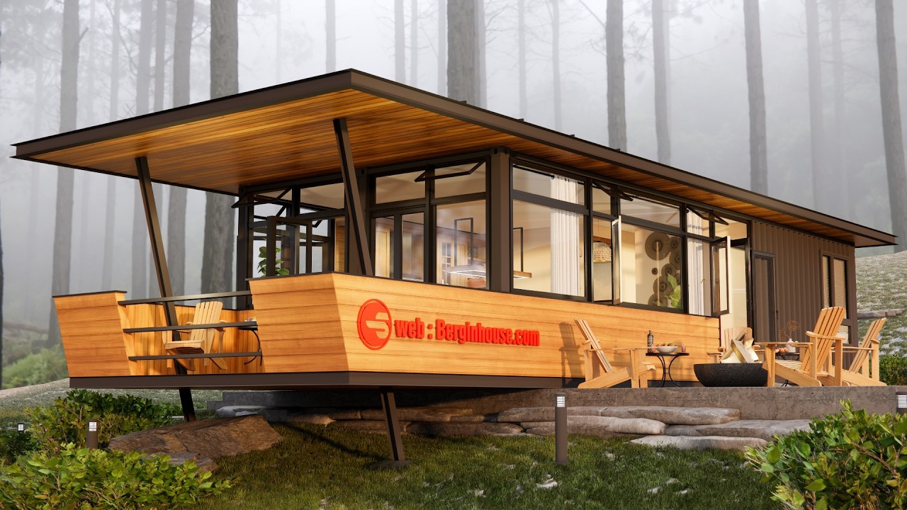 Modern 2-Bedroom Container House Built from Two 40ft Containers