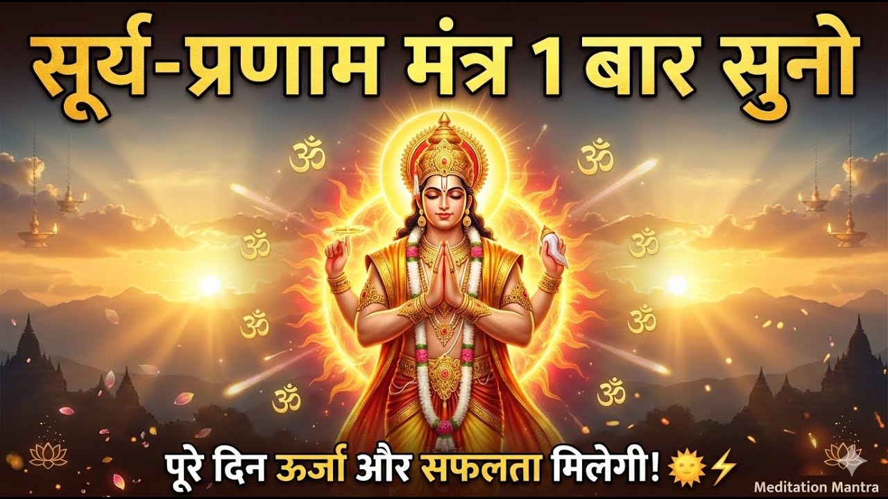 12 Surya Namaskar Mantras | Sun Salutation Chants for Yoga & Positive Energy 🌅