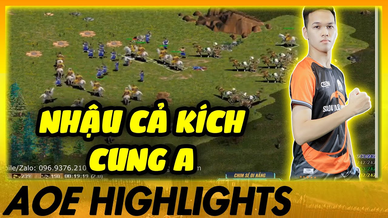 Hồng Anh TÍM MẶT khi Chim Sẻ kéo cả kích CHÉM bắt CUNG A | AoE Highlights