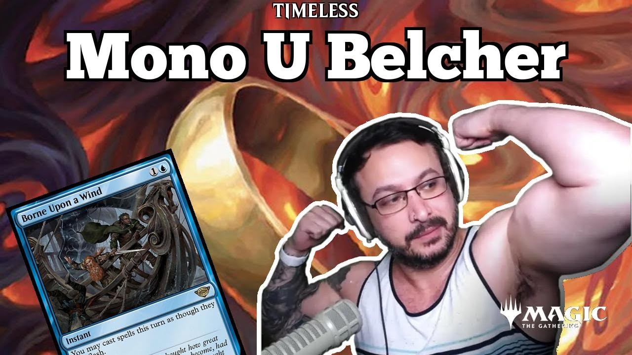 UNREAL TOPDECKING | Mono U Belcher | Timeless Bo3 | Qualifier Weekend Day 2 | MTG Arena