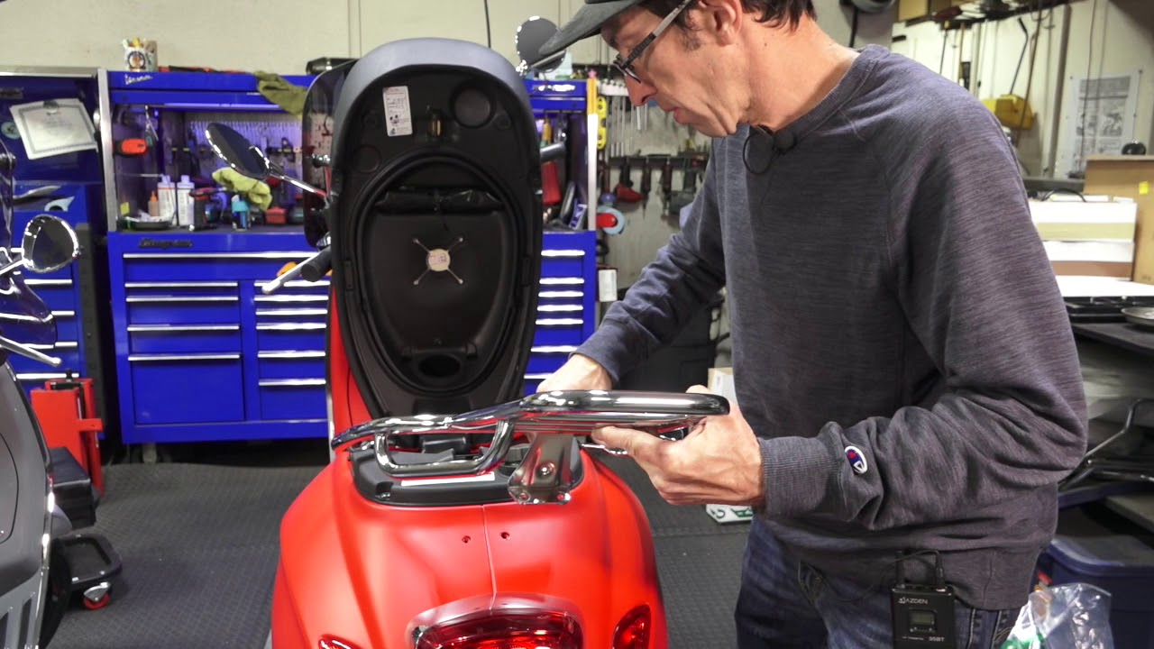 How To Install New Faco Flat Rack On Vespa Primavera or Sprint