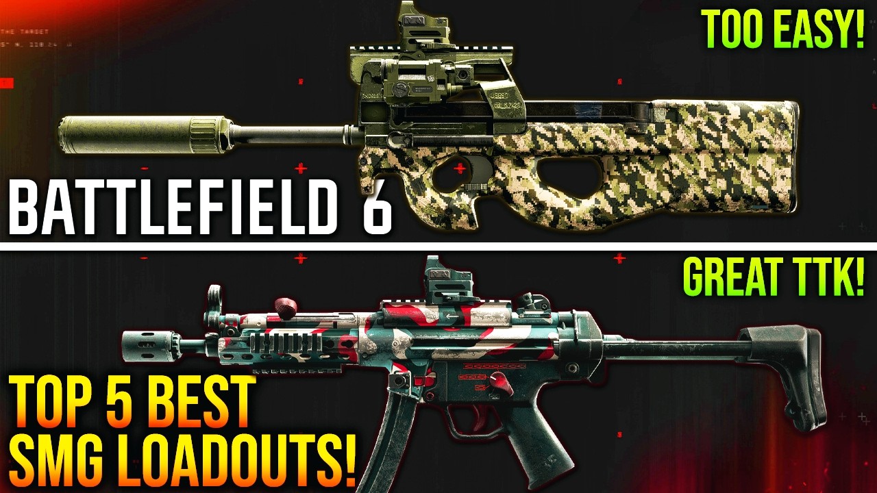 BATTLEFIELD 6: New Top 5 BEST SMG LOADOUTS After Update! (BF6 Best Weapons)