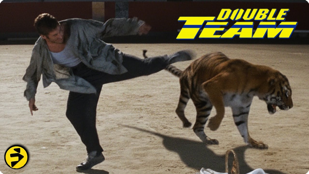 DOUBLE TEAM | JCVD Faces a Tiger in a Wild Showdown | Action Scene