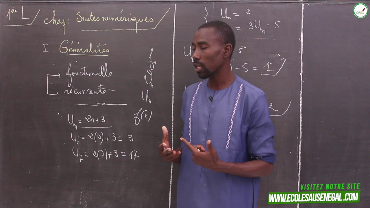 Cours - Première L - Mathématiques : Suites numériques / Généralités / M. Boye