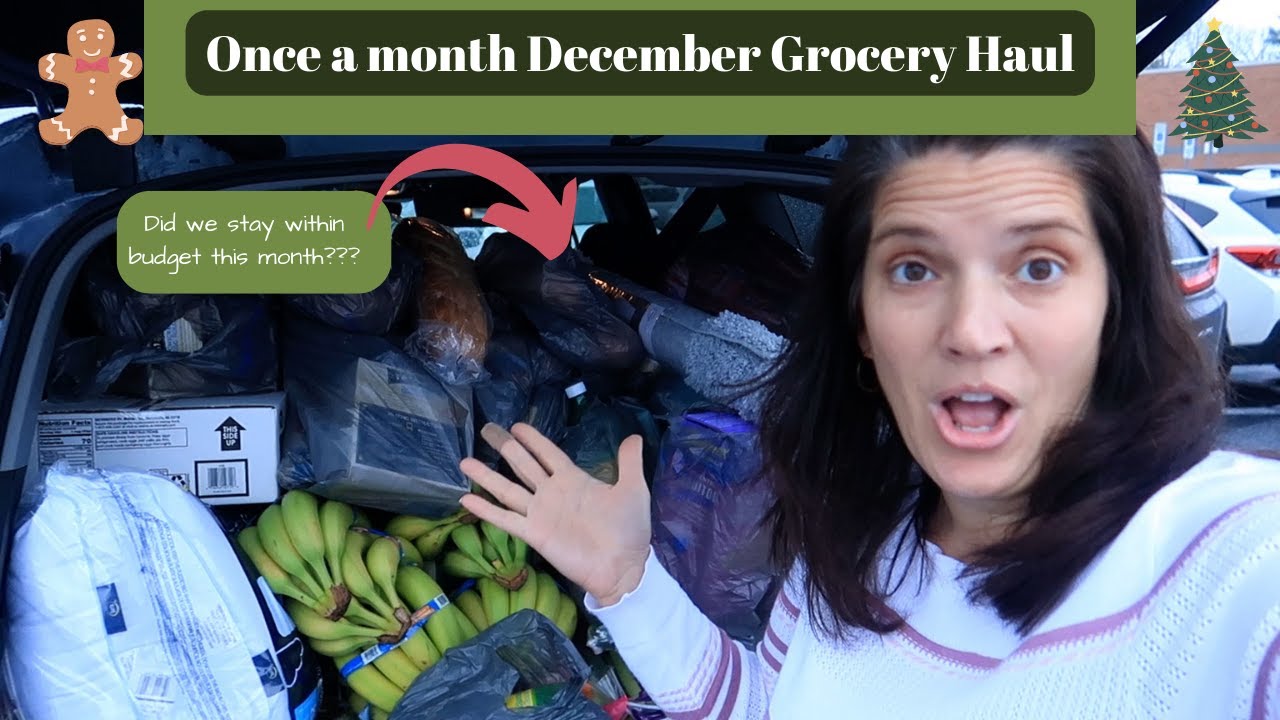 Come Once a Month Grocery Shopping with us | Did we blow our budget??