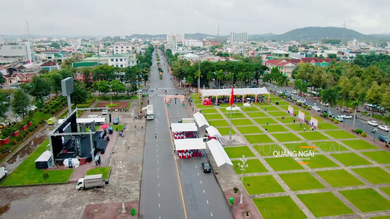 Quảng Ngãi Marathon - Sự kiện thể thao chạy bộ hàng năm - Flycam Quảng Ngãi đẹp