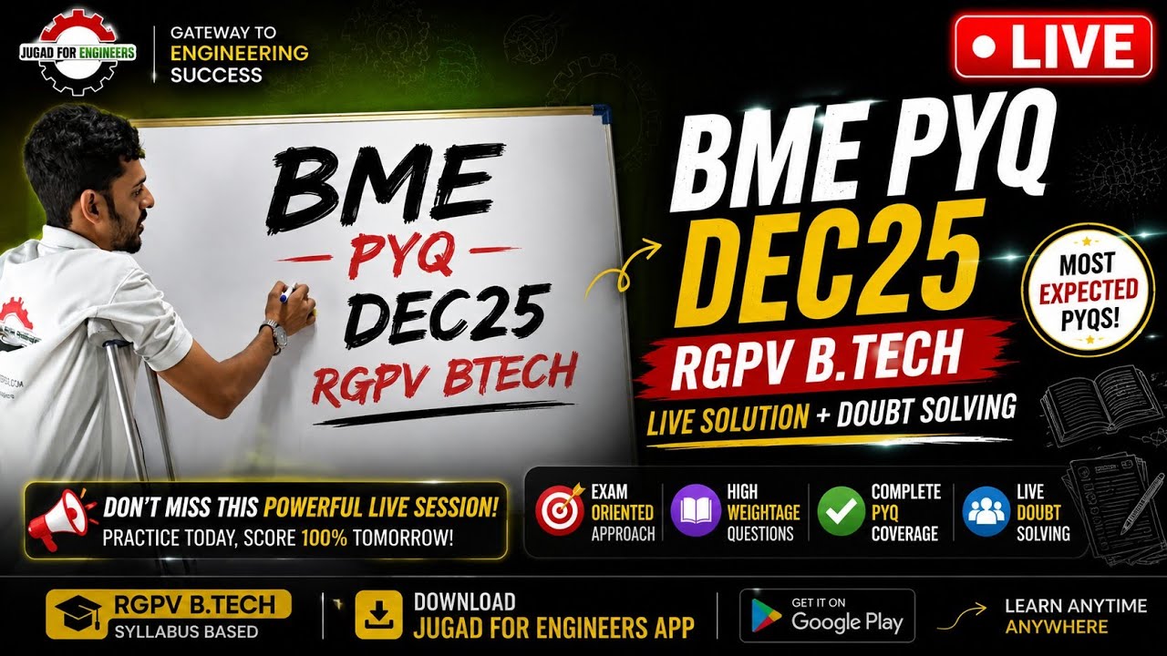 BME PYQ DEC25 RGPV BTECH | Jugad4engineers