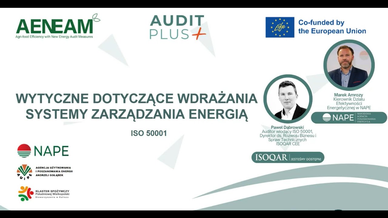 Wytyczne dotyczące wdrażania systemu zarządzania energią  (ISO 50001)