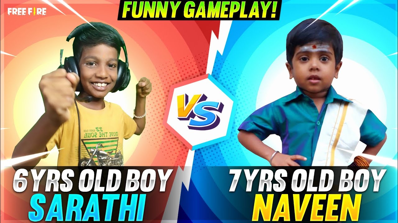 6yrs Old Boy Vs 7yrs Old Boy Funny Clash Squad Gameplay Tamil With PVS GAMING - Garena Free Fire