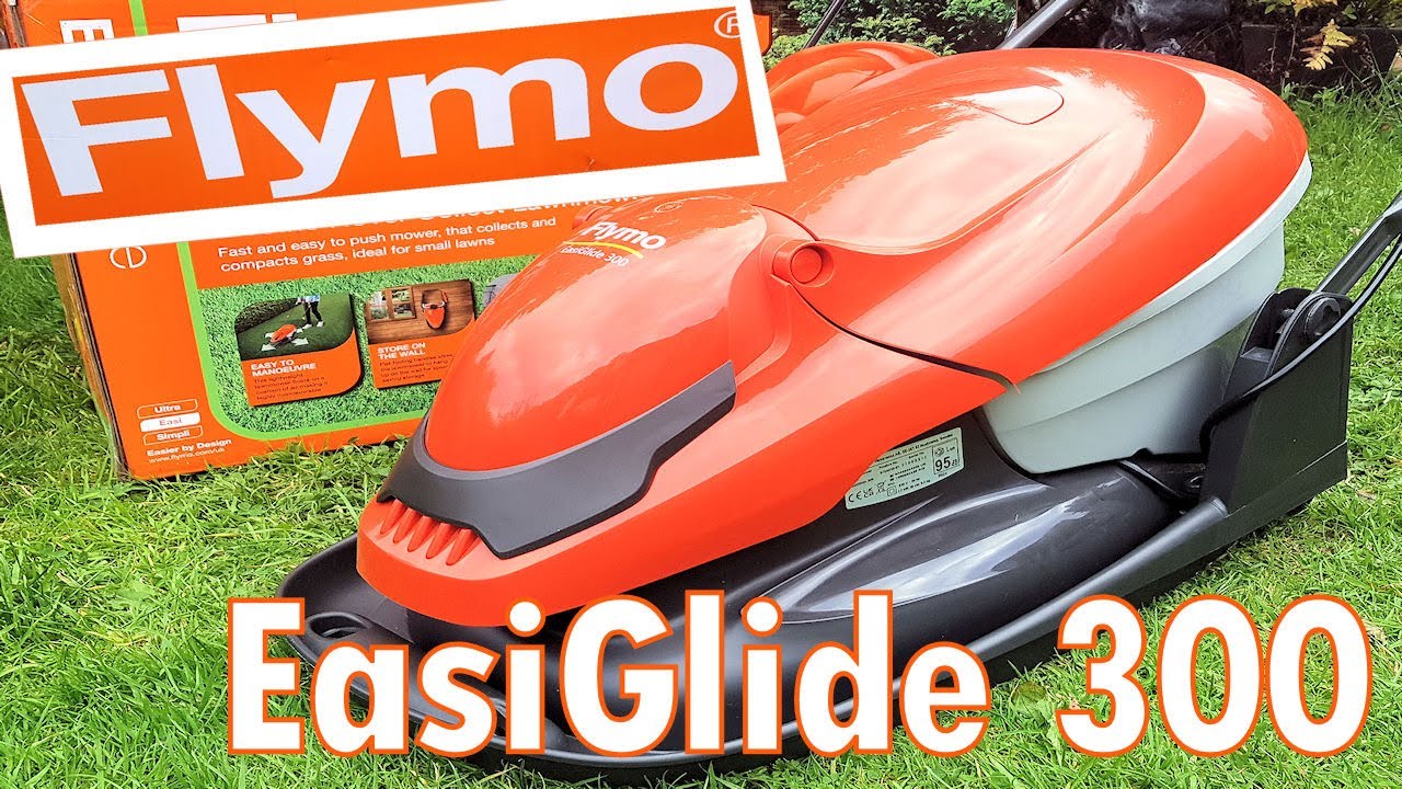 FLYMO EASIGLIDE 300 LAWNMOWER | FULL REVIEW | SET UP | ADJUST DEPTH OF CUT | FOLD THE HANDLES
