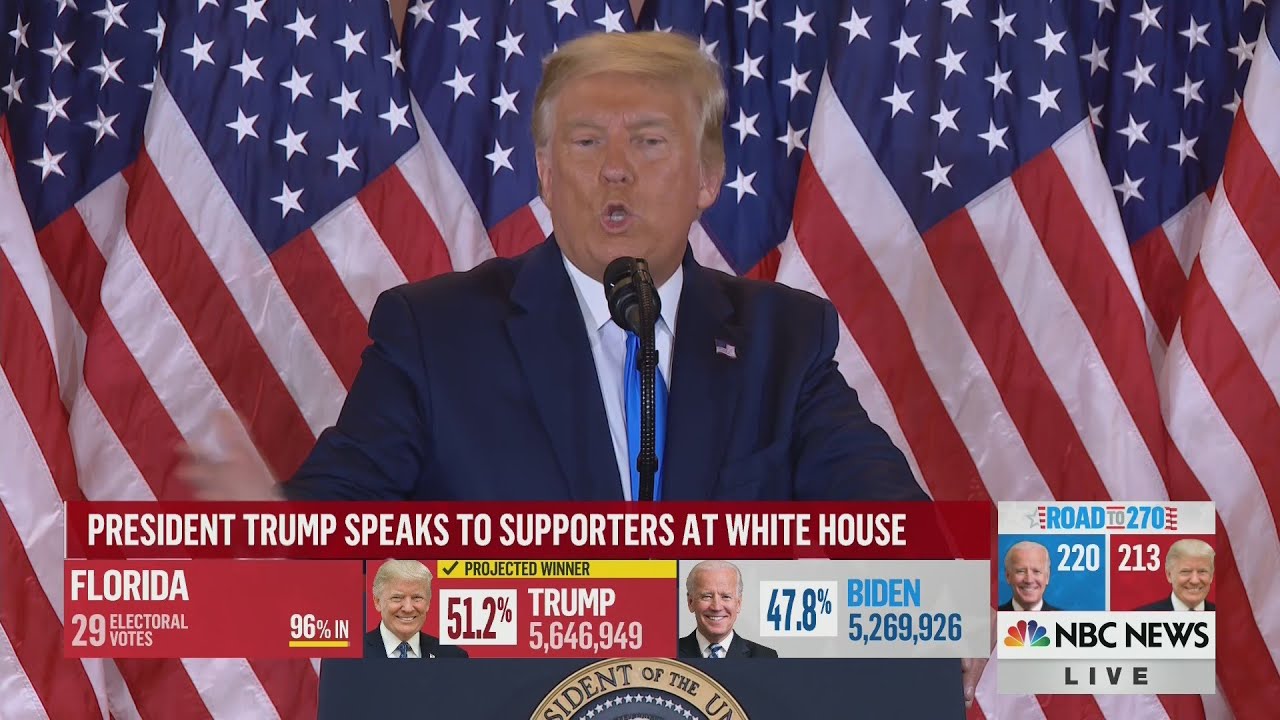 Pres. Trump speaks for the first time on Election Night