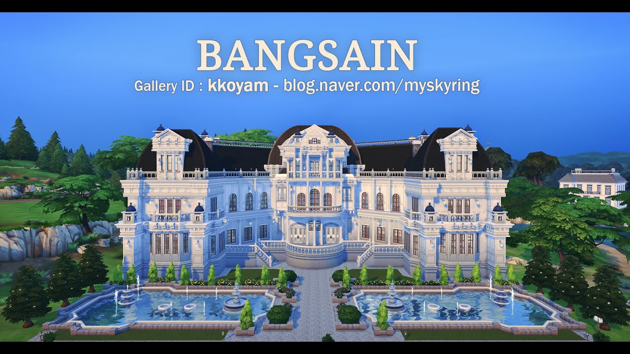 심즈4 (SIMS 4) MY SIMS HOUSE 008 Classic Mansion, BASE GAME Only, NoCC, Stop Motion