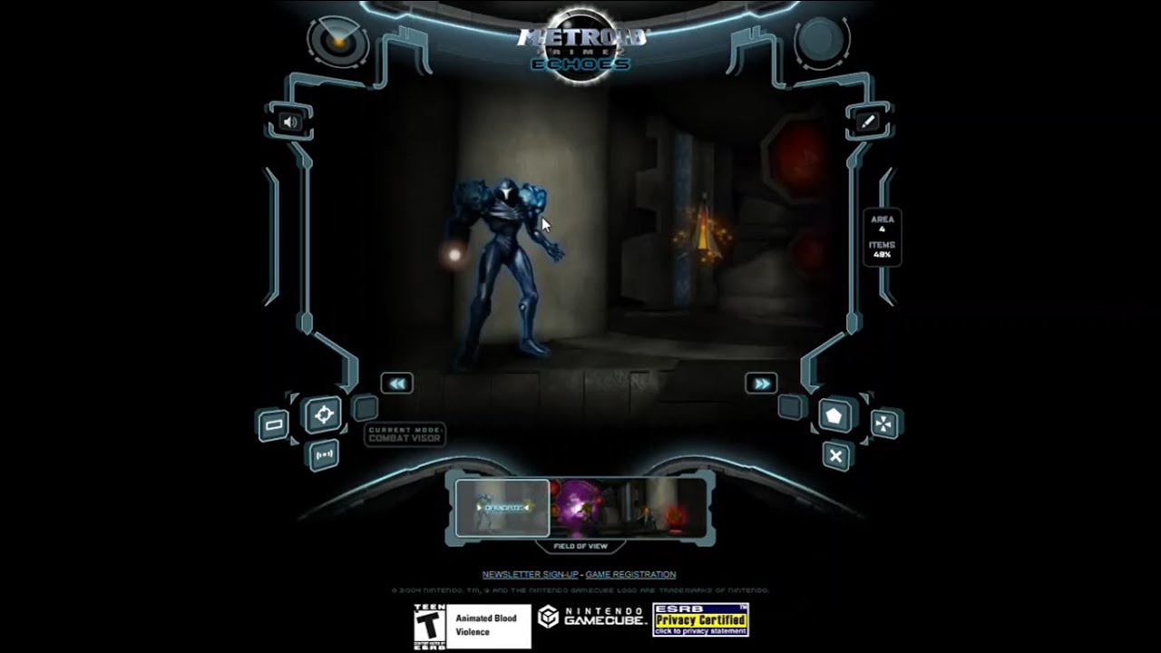 Metroid Prime 2 Official Flash Game/Website Archive