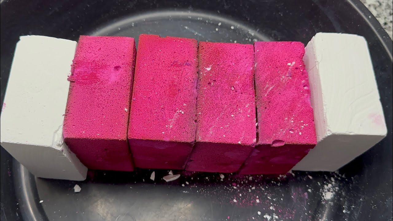 Pink Reformed + Fresh Blocks | ASMR Gym Chalk | Oddly Satisfying 💖