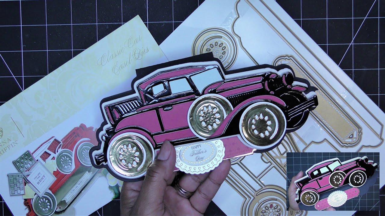Anna Griffin Classic Car Easel Die Set Review Tutorial! Pretty Cool!