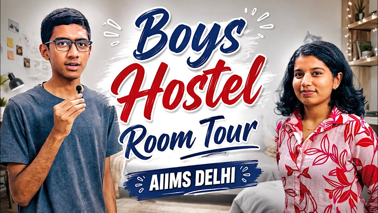 Boys Hostel Room Tour || AIIMS Delhi || Nandana Binod