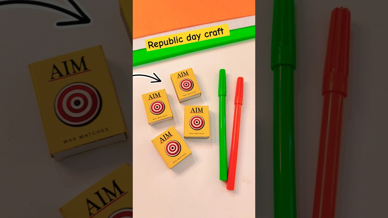 Republic day craft ❤️🇮🇳 republic day pop up card #shorts