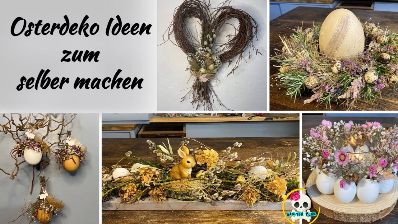 5 Ideen für Osterdeko zum selber machen | Step by step Videos sind in der Videobeschreibung 🌼🌼🌼