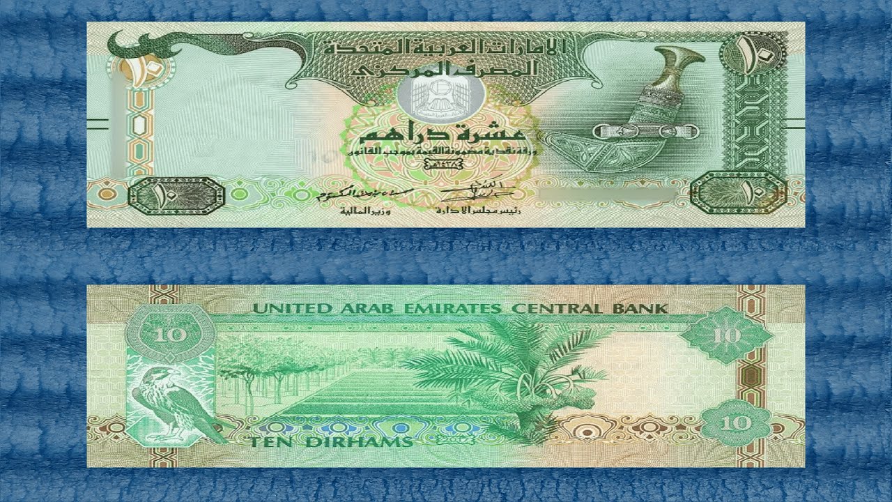 🇦🇪 2009-2017 10 AED United Arab Emirates Dirhams Standard Circulation Banknote