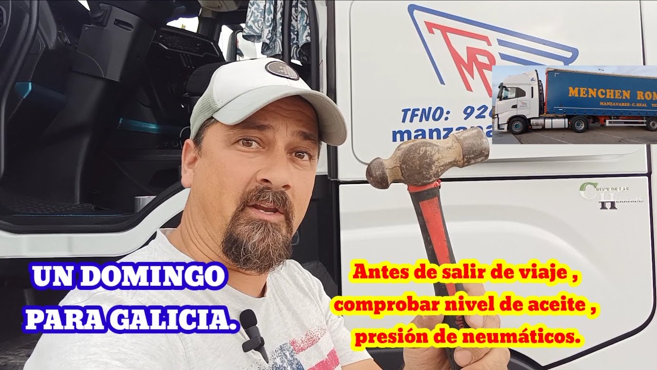 Parte 1. ⚒️Salir el domingo de viaje a Galicia 🛣️🚚# trailer # camión # ruta#galicia