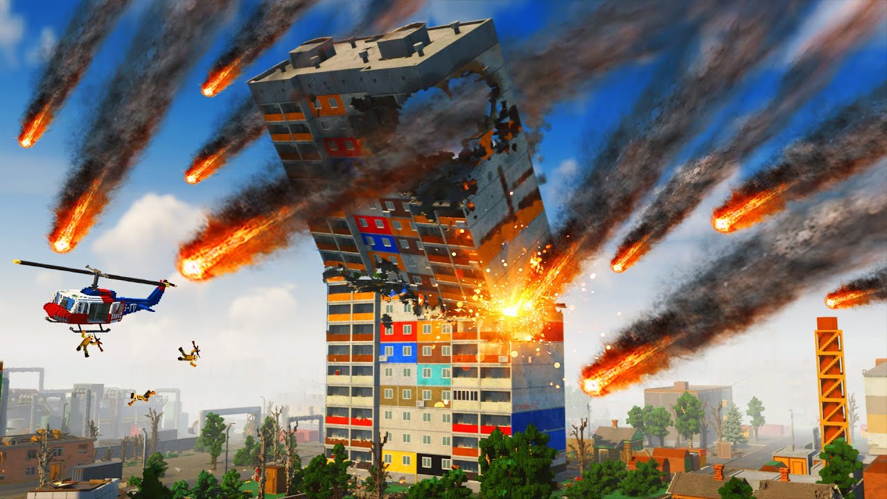 Realistic Meteor Apocalypse Destruction 😱 Teardown