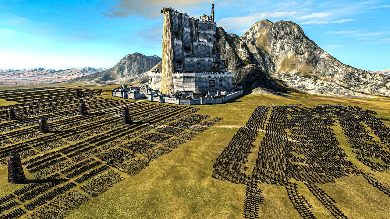 SIEGE of MINAS TIRITH  (30K Orcs - Rohan Reinforcements) - Total War DAWNLESS DAYS Lord of the Rings