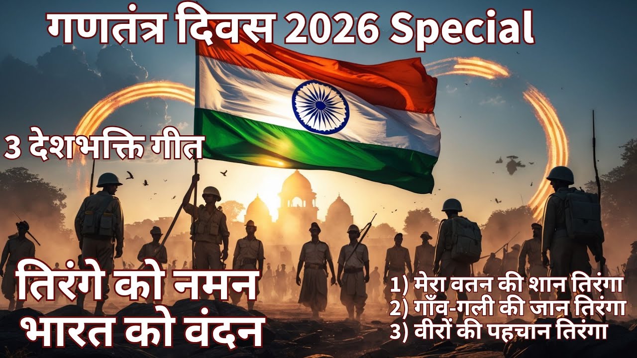 गणतंत्र दिवस 2026 | मेरा वतन की शान तिरंगा | गाँव-गली की जान तिरंगा | वीरों की पहचान तिरंगा