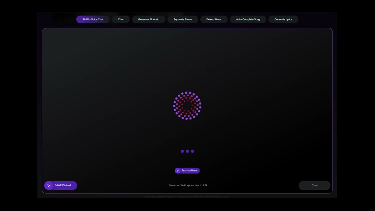 SAAR demo - AI Music Companion