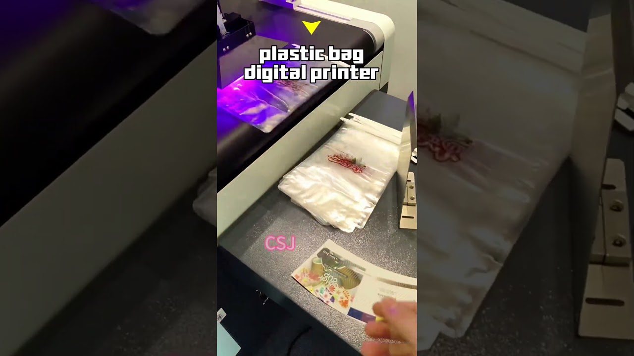 CSJ plastic bag digital printer #digitalprinter #cmyk