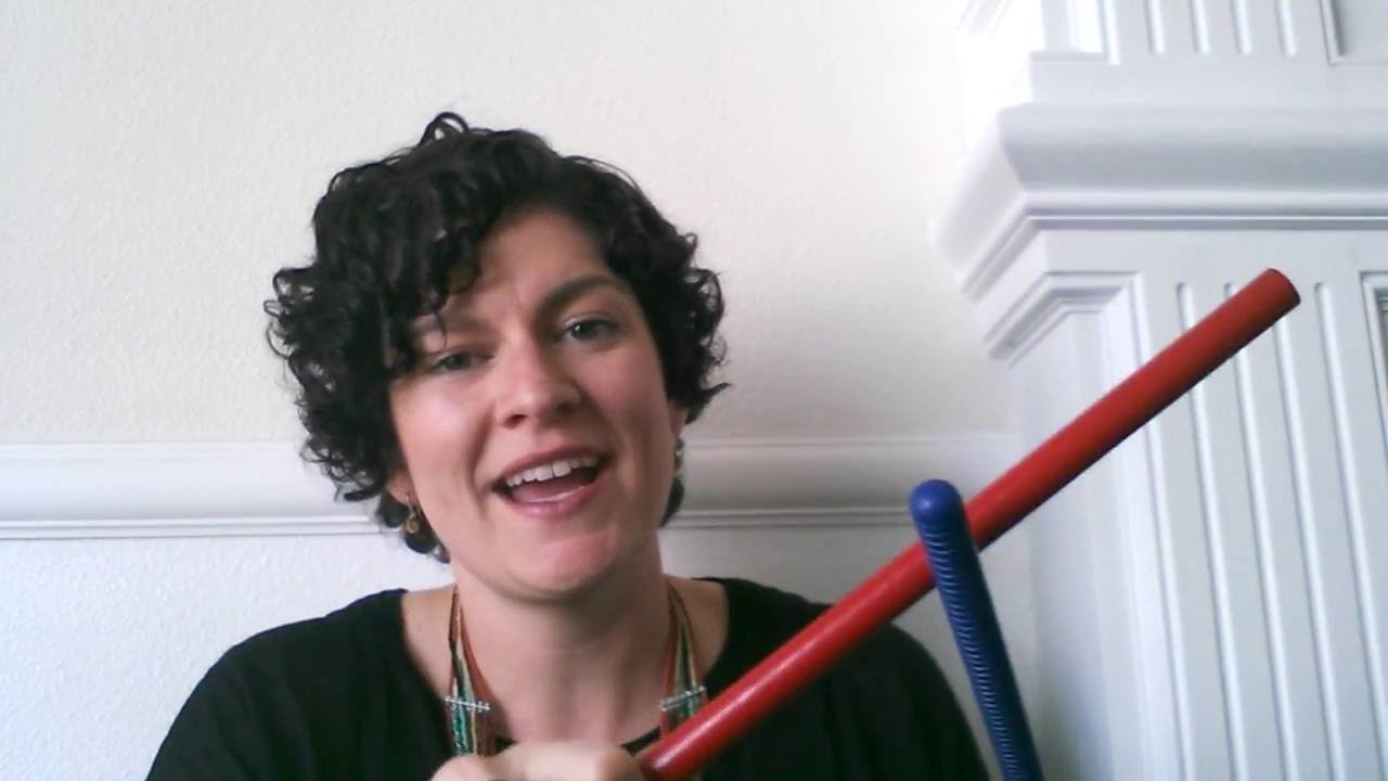 Happy to See You with rhythym sticks
