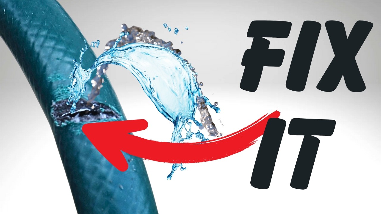 NO MONEY garden hose repair TRICK