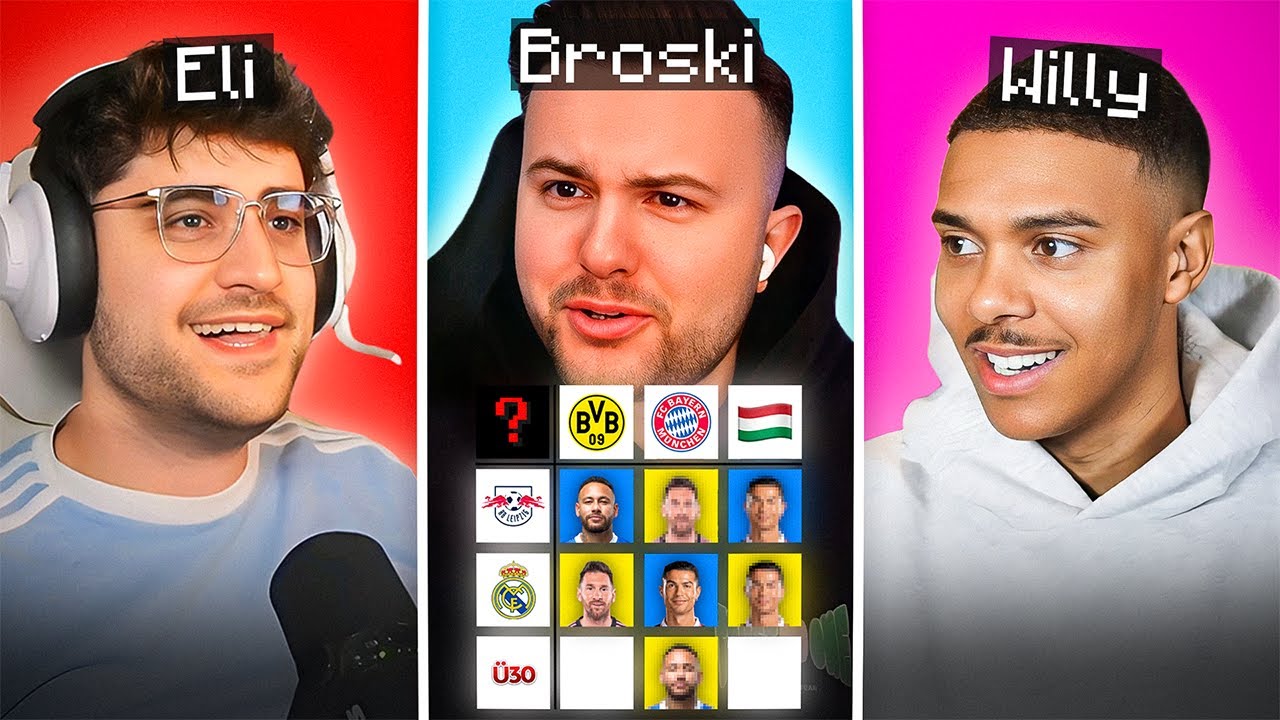 FOOTY TIC TAC TOE ❌⚽️ mit Eli, Tisi, Broski & Willy