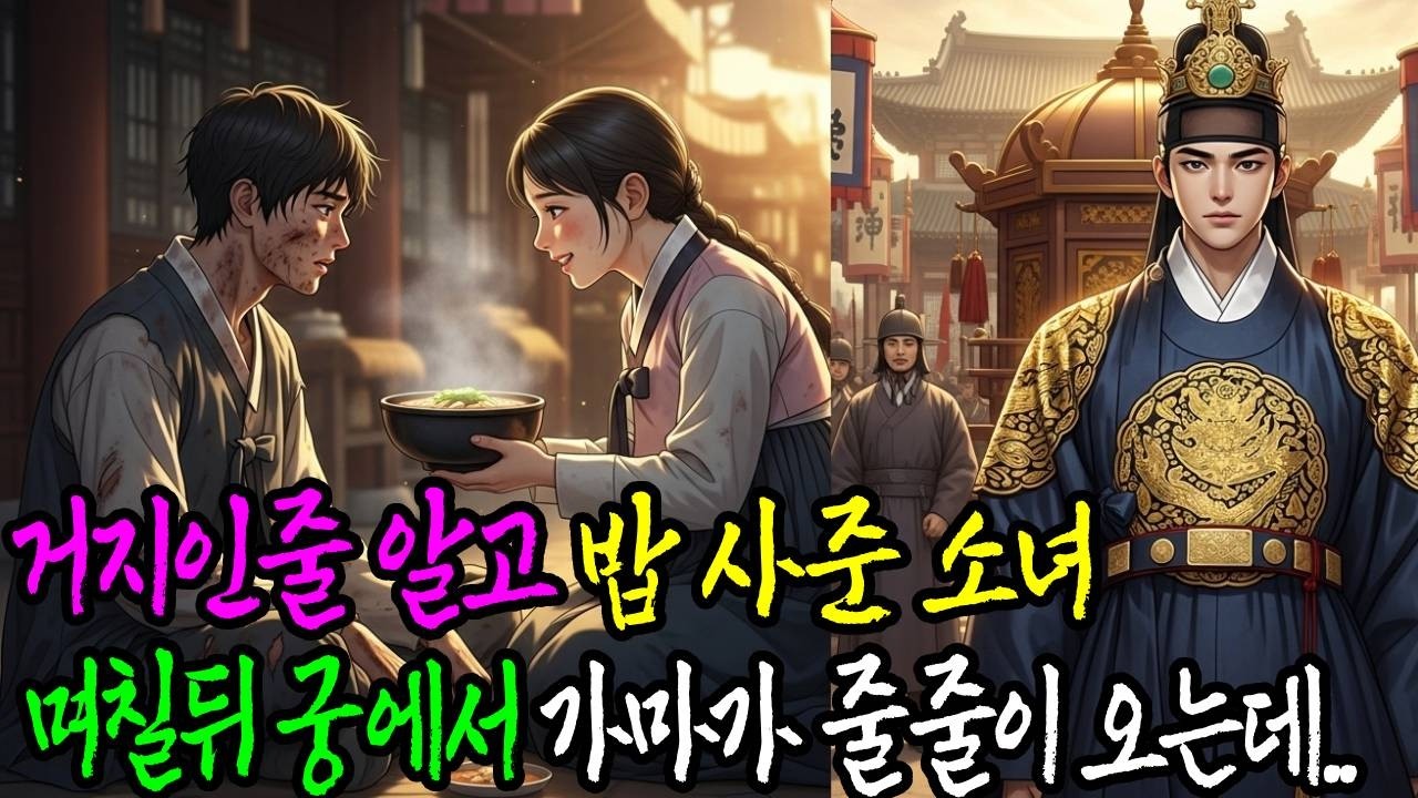 거지인줄 알고 밥 사준 소녀, 며칠뒤 궁에서 가마가 줄줄이 오는데.. | 옛날이야기 | 수면동화 | 야담 | 설화 |